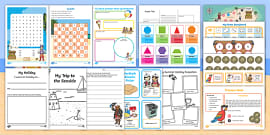 KS1 Summer Holiday Activity Pack - Primary Resources