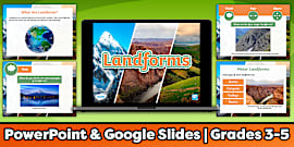 KS2 Landforms Paper Quiz - Twinkl