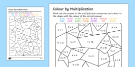 free multiplication coloring worksheets math coloring
