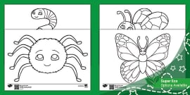 数字】ぬりえ パズル - 昆虫 | ダウンロード・印刷 | 幼児学習教材