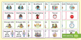 👉 Good Sitting Behaviour Cards - KS1 Resource - Twinkl