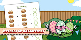 Eier im Nest: Addition bis 10 Aktivität