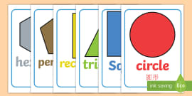 2D Shapes with Everyday Objects Display Posters - Twinkl