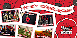 For the Fallen Remembrance Day Poem Poppy Handprint Activity