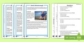 The Life of Sir David Attenborough Information PowerPoint