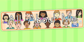 We Are All Different: All About Me Display Banner - Twinkl