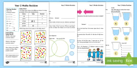 year 2 maths calculation homework sheets activity pack