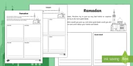 Ramadan Good Deeds and Bad Habits Activity (Teacher-Made)