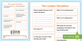 LKS2 London Marathon Differentiated Fact File (teacher made)