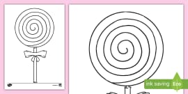 Lollipop Design Template (teacher made) - Twinkl