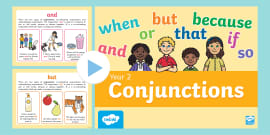 Simple Conjunctions Grammar Lesson PowerPoint (teacher Made)