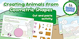 How to Draw Geometric Animals Step by Step | Twinkl | KS1