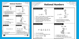 What is a rational number? - Twinkl