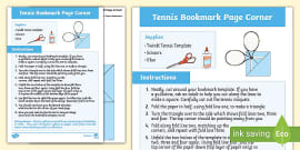 Tennis Racket Craft | Summer Sports Crafts