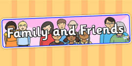 My Family Display Banner - family, ourselves, feelings, banner