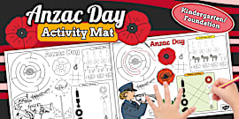 Anzac Day Activity Mat (Year 1 and 2)