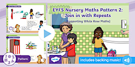 👉 Nursery Maths Subitising PowerPoint Show Me 1 2 3 White Rose