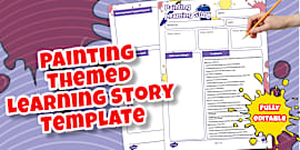 Construction-Themed Learning Story Template (Editable)