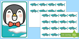 Feed the Penguin Phase 2 Phonics Activity (teacher made)