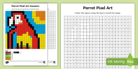 FREE! - Free Panda Pixel Art Template for Children: Download now!