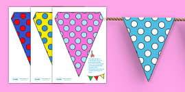 Blank Bunting Template | Classroom Resources (teacher made)