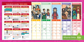 calendario della famiglia 2023: calendario pianificazione familiare,  calendario mensile per 4 persone (4 colonne), dimensioni 21,59 x 27,94 cm.  : AKASBI: : Libros