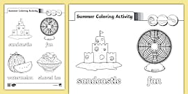 Teacher I Am Done Activity Pack | Summer | Lv.1 - Twinkl