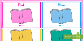 KS1 Reading Colours Book Labels - Primary Resources