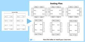 FREE! - Easy Seating Chart Maker Template KS1 Classroom Layout Ideas