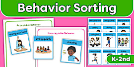Classroom Behavior Sorting and Discussion Cards