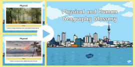 Human and Physical Features - KS2 Geography Cards - Twinkl