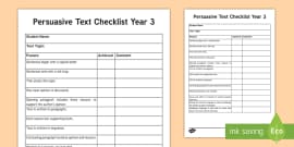 Persuasive Letter Writing Checklist KS2 - Primary Resources