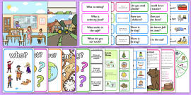 👉 5 W Questions Posters | Who, What, Where, When, Why (& How)