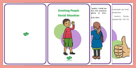 Social Greetings Prompt Cards - Conversation Support
