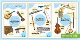 I Can Musical Instrument Posters (teacher made) - Twinkl