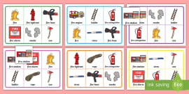 Fire safety flashcards | Easy to print | Twinkl