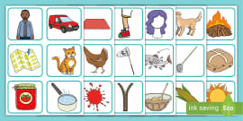 CVC Word Cards A - CVC Picture Cards - Free Resource!