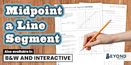 Midpoint Formula | Midpoint of a Line Activity Sheet