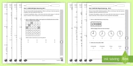 NAPLAN-Style Numeracy Example Tests - Set 6 Year 5 Numeracy Sample Exam