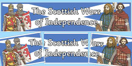 Scottish Wars Of Independence Timeline Display Posters - Display