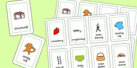 STR Word Cards - sen, sound, str sound, str, word cards, word