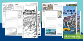 Natural Disasters Fact File Template (Teacher-Made) - Twinkl