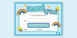 Unicorn-Certificate (teacher made) - Twinkl