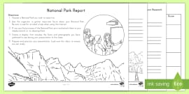 national park district lake powerpoint report rubric project