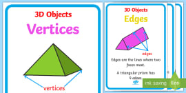 3D Objects Properties Display Posters - Australia - Twinkl