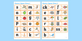 Phonics Jigsaw (teacher made) - Twinkl