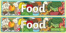 FREE! - Food Groups Display Photos (Teacher-Made) - Twinkl