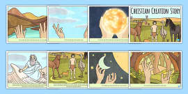 Jewish Christian Creation Story Word Mat - Religion, Visual Aid