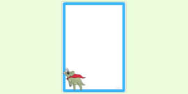 FREE! - Printable Dinosaur Page Border (teacher made)