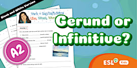 ESL Gerund Infinitive Speaking Cards for Teens